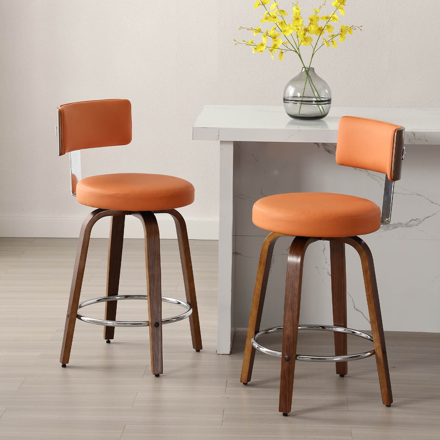 Bar stool with backrest