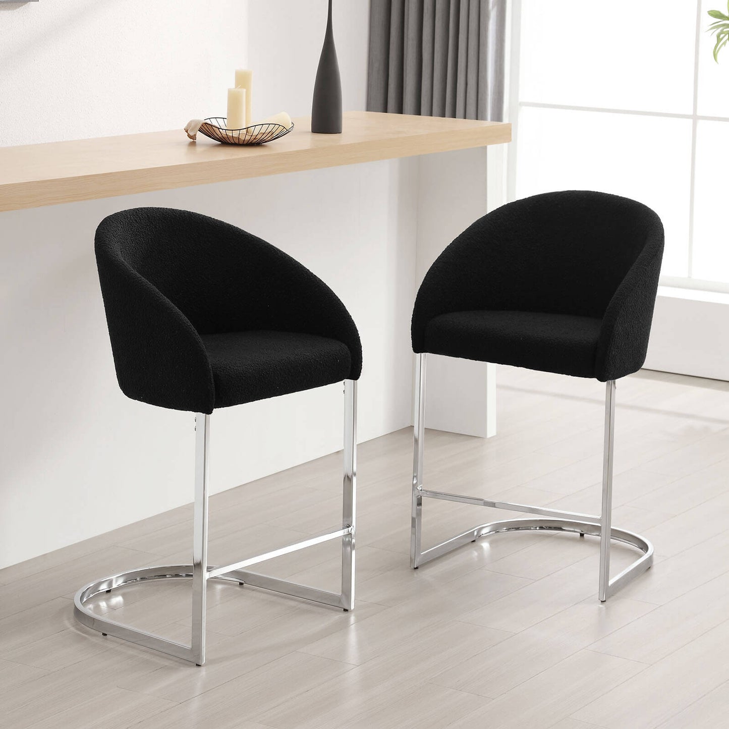 Bar stool with backrest