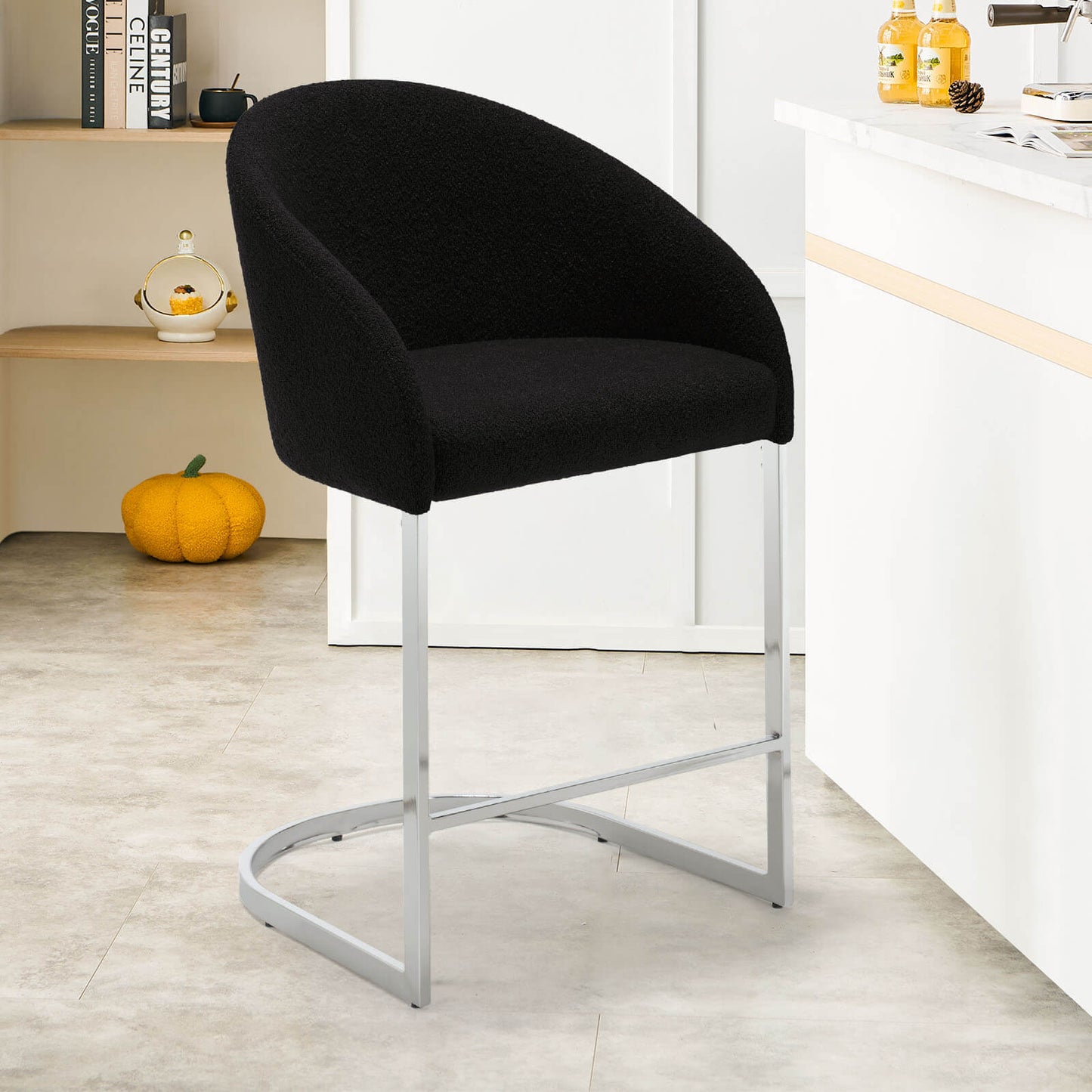 Bar stool with backrest