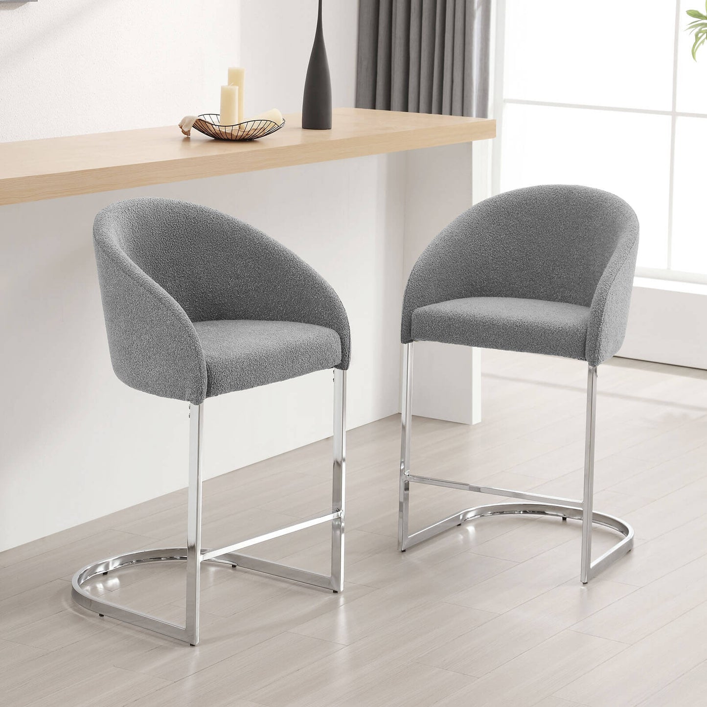 Bar stool with backrest