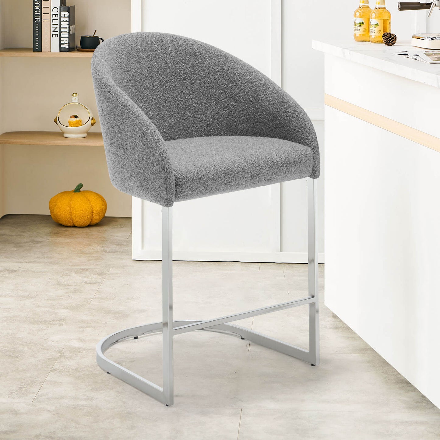 Bar stool with backrest