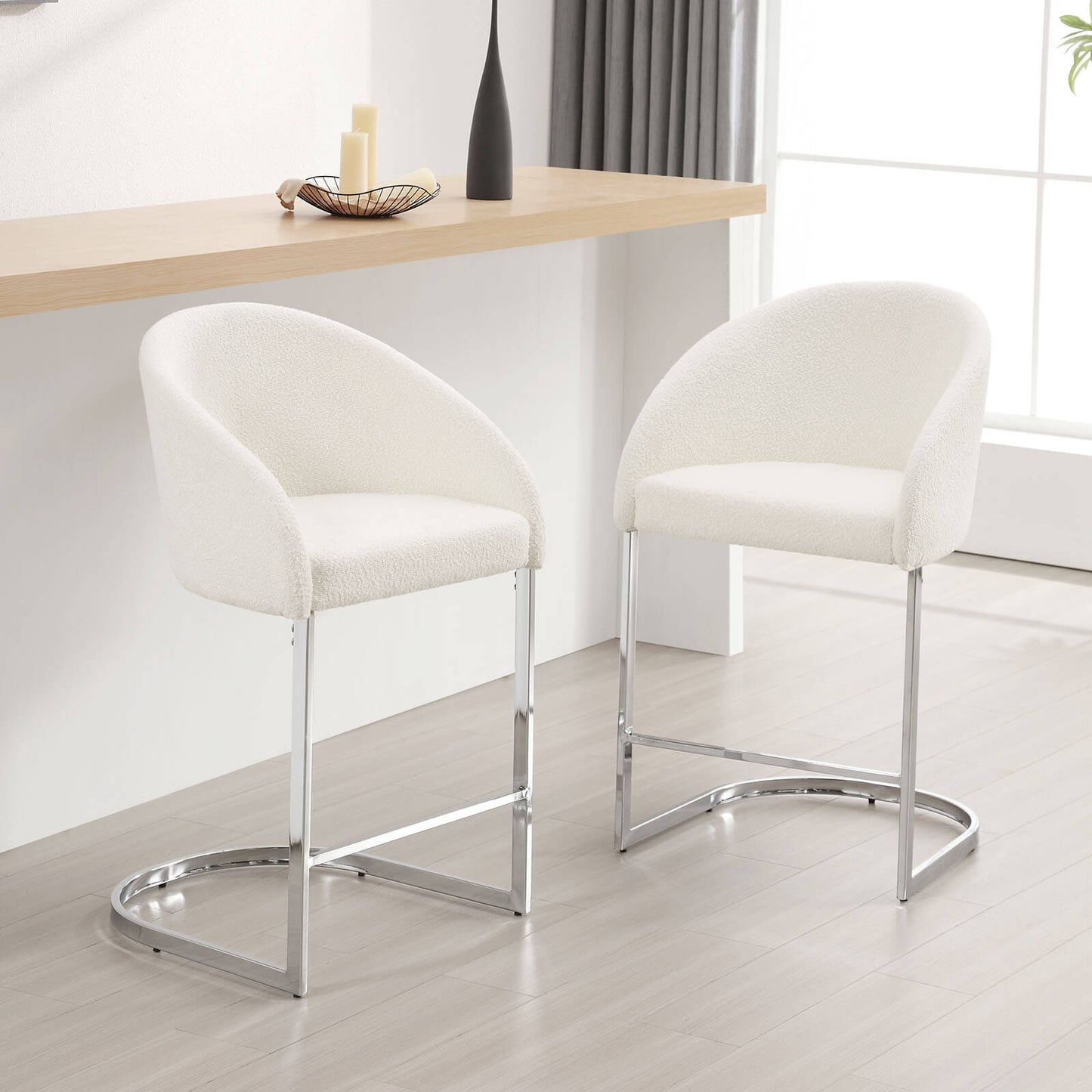 Bar stool with backrest