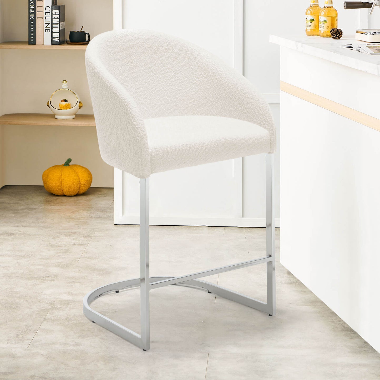 Bar stool with backrest