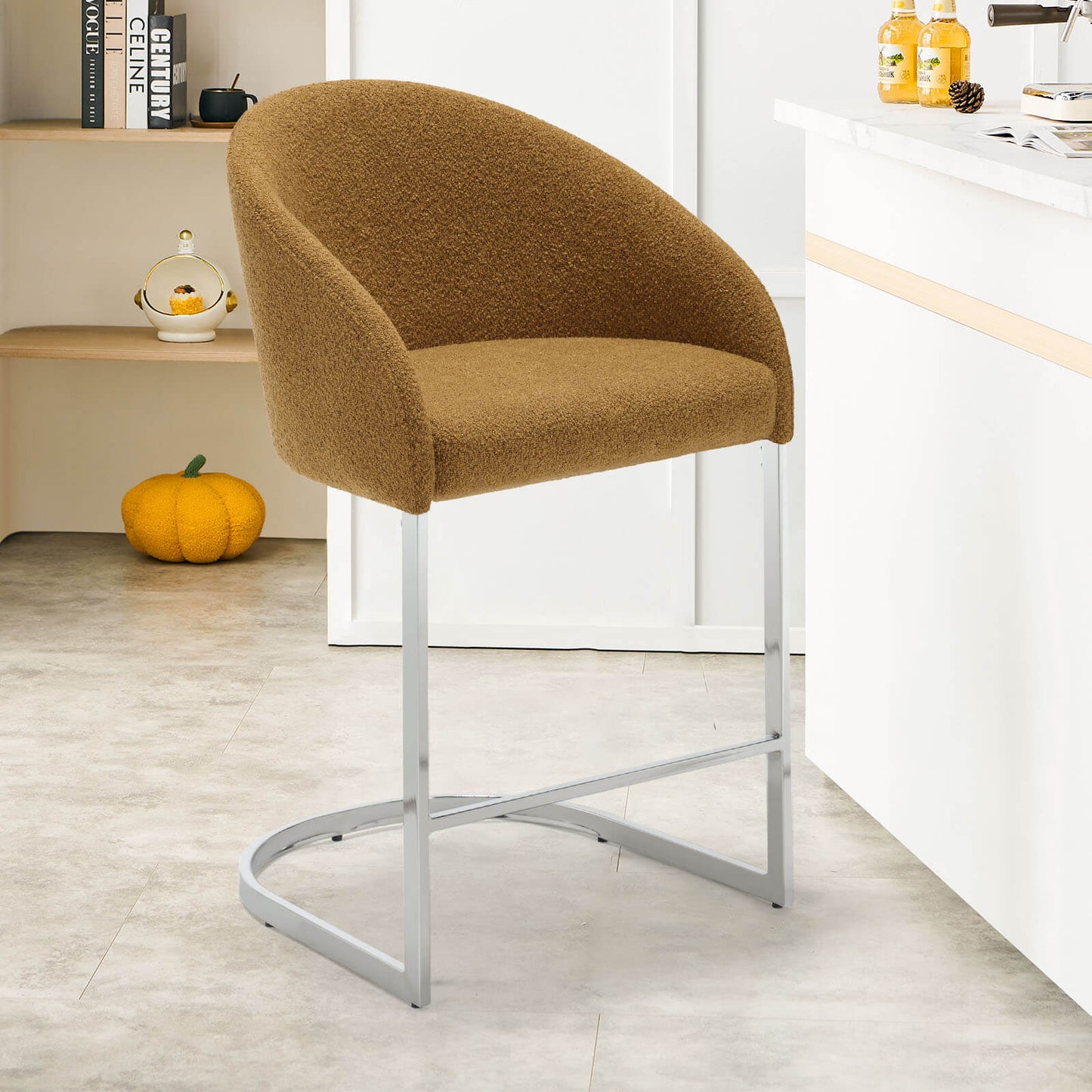 Bar stool with backrest